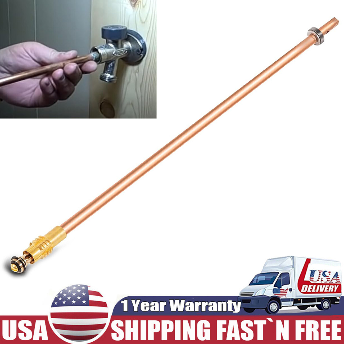 123-0095 Stem Assembly for 12" 500 Series Mansfield Style Full-turn Hydrants