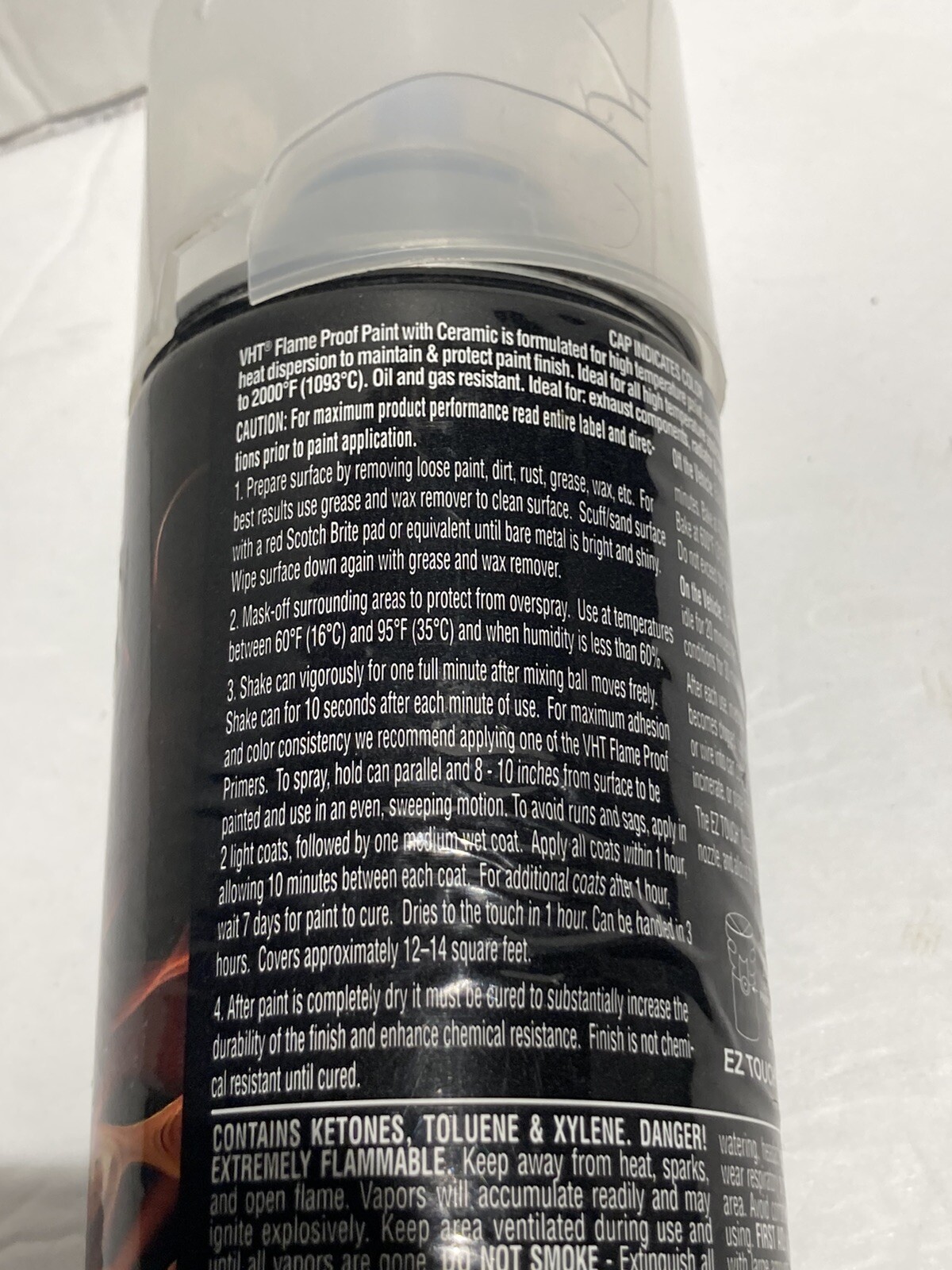 Engine Header, Paint Satin Silica Ceramic Coating 11oz VHT SP115 Shakes Well