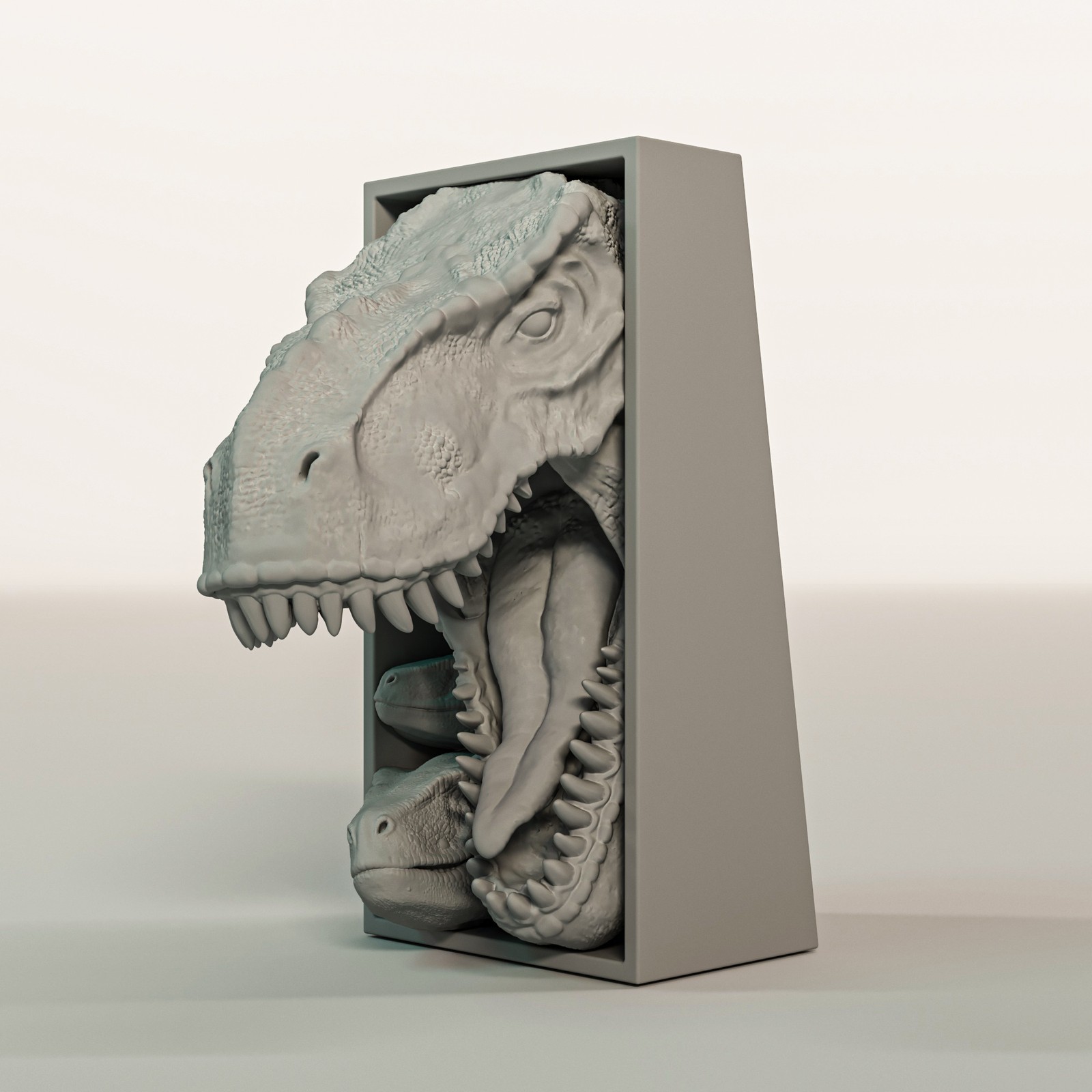 Jurassic Park T-Rex - Dinosaur Book Nook & Wall Mount