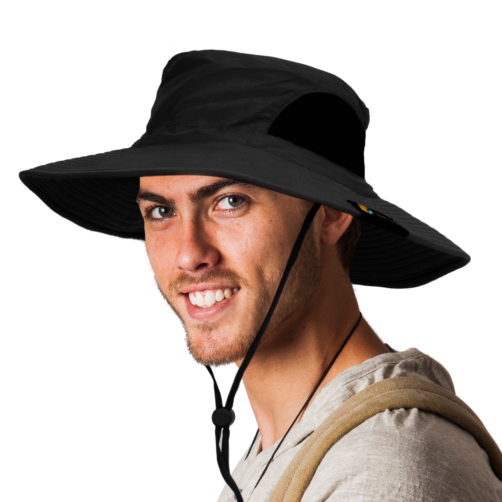 SUN CUBE Wide Brim Sun Hat Men Women, Fishing Hats Sun UV Protection, Mens