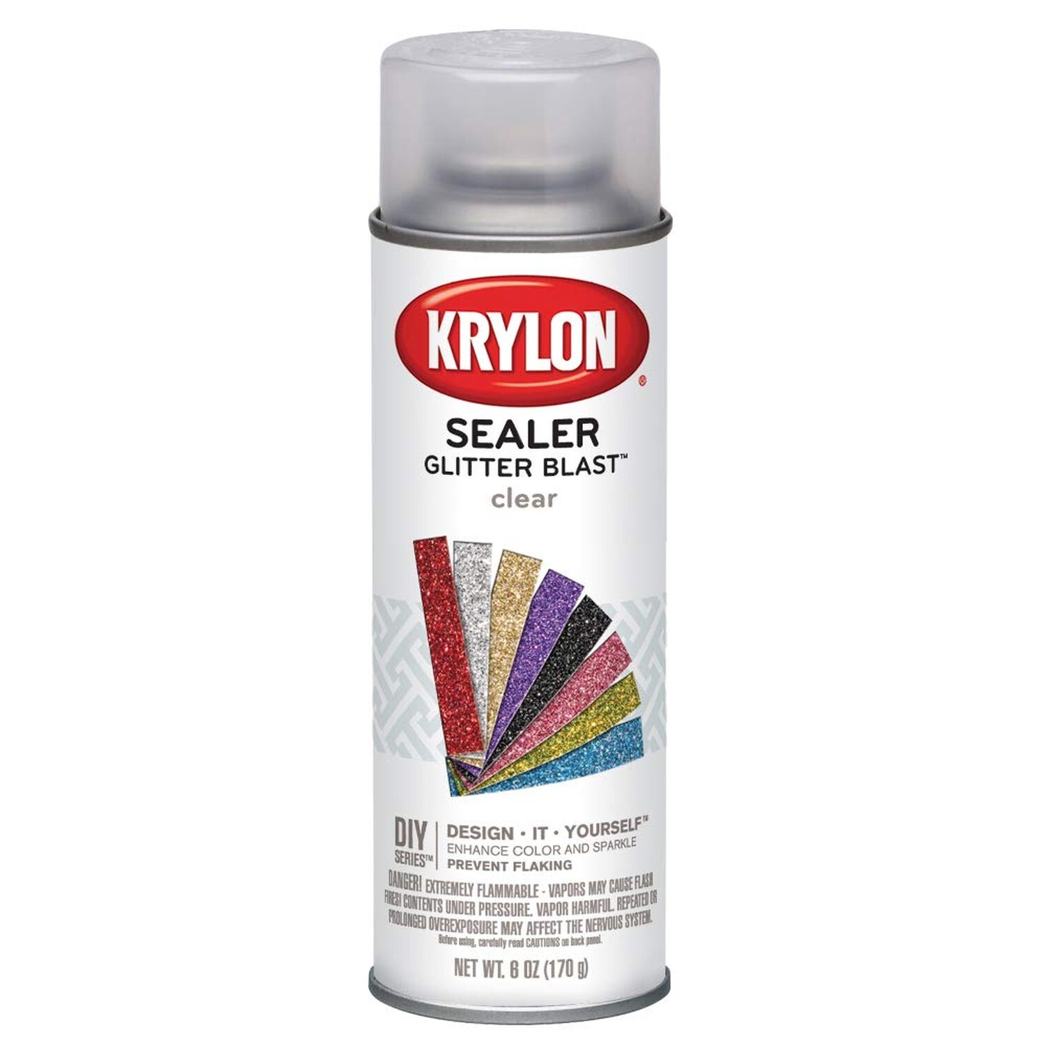 Krylon K03800000 Glitter Blast, Clear Sealer Fast Drying Coat to Increase Dur...