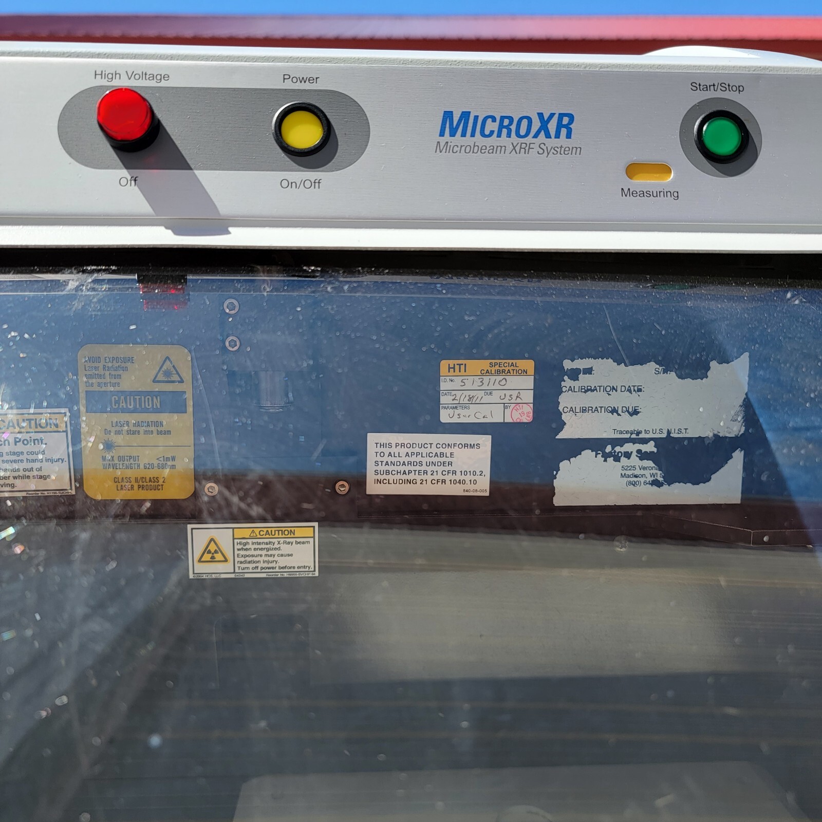 THERMO MicroXR GXRC Microbeam Florescence XRF Spectrometer - NO PC