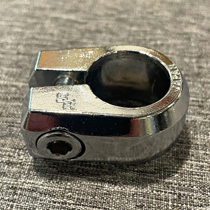1” Chrome Split Clamp Ring w/ Pinch Bolt for BMX Seat Post , Marked JAPAN