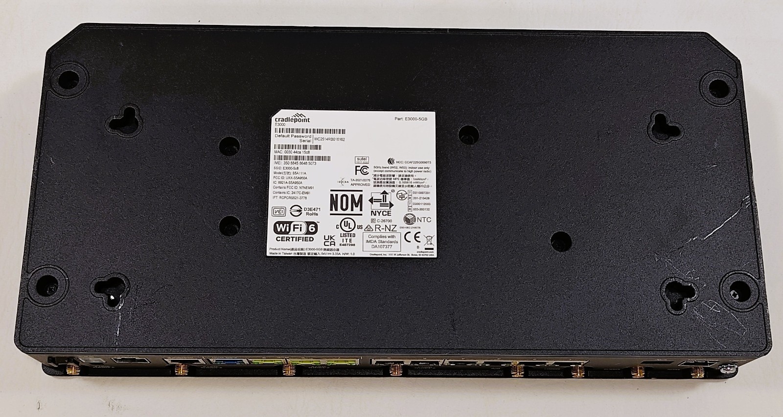 CradlePoint E3000-5GB E3000 Series Enterprise Router S5A950A - Untested