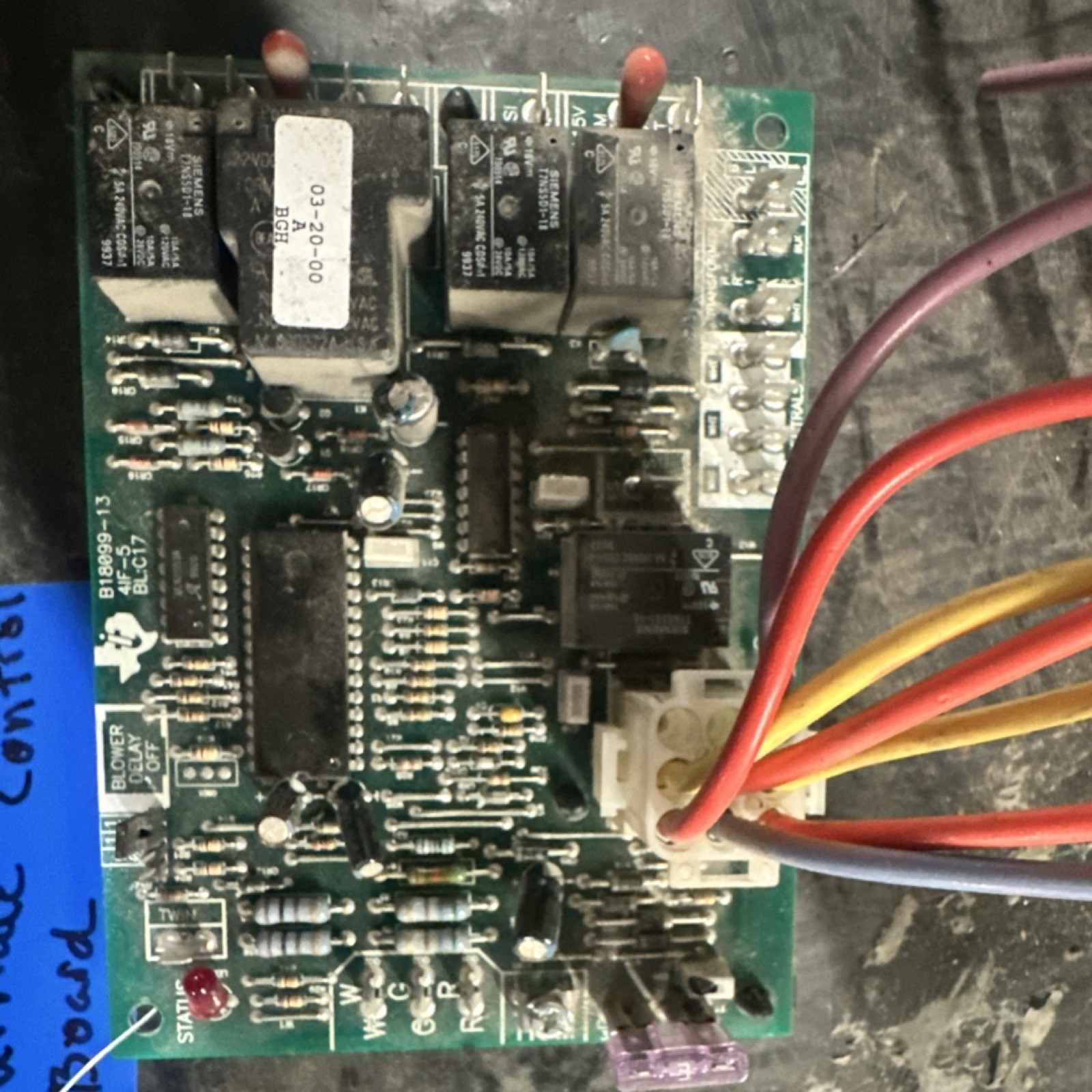 Goodman Furnace Control Board B18099-13 Model B18099-13 for Goodman Furnace