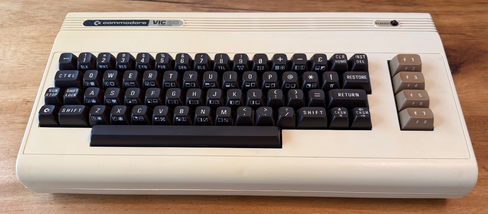 Commodore Vic-20 Computer with Datasette, Power Supply, TV switcher, manuals