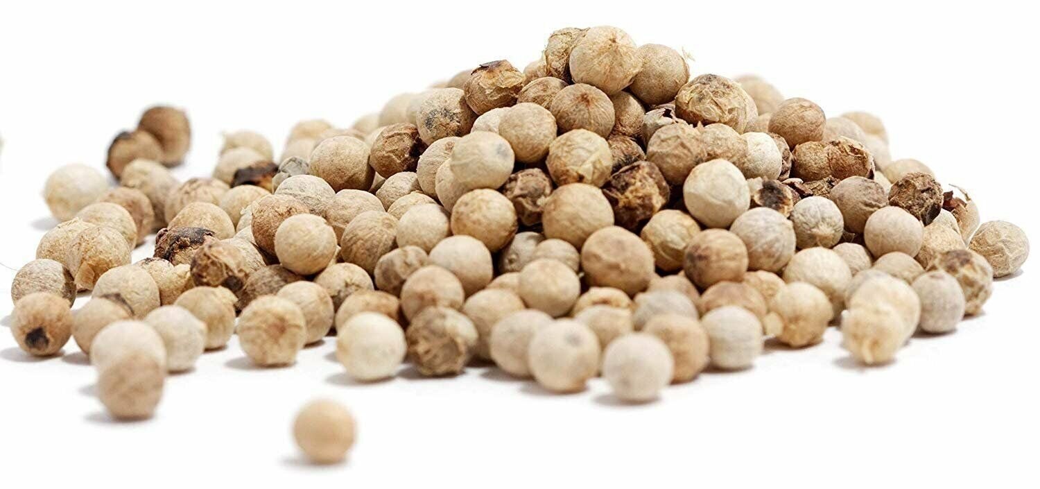 Whole White Peppercorns by Its Delish, Large Jar