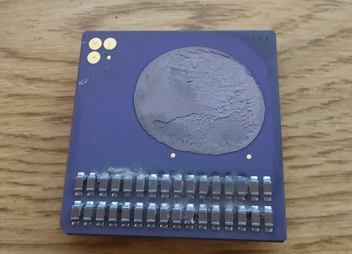 Clean Intel Pentium OverDrive PODP3V166 V1.0 166Mhz Processor Socket 5/Socket 7