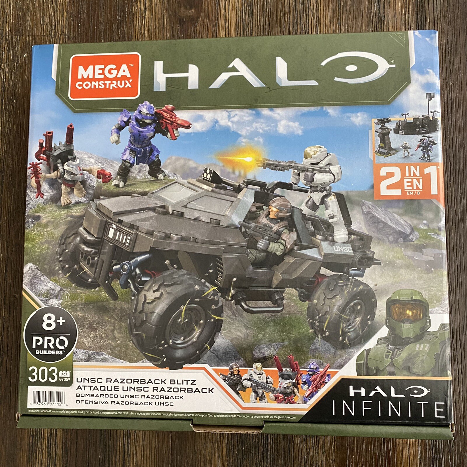 MEGA Construx Halo Infinite UNSC Razorback Blitz Set Kelly Brute Grunt Marine