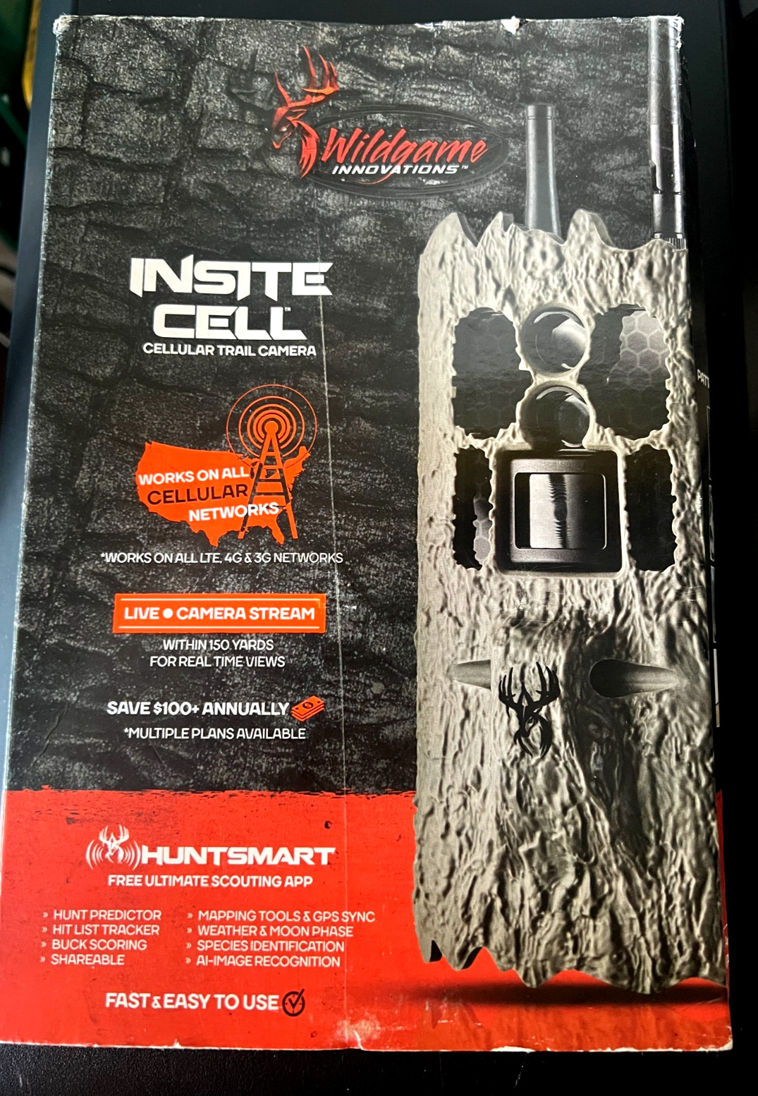 Wildgame Innovations Insite Cell LT32B20A-20 32MP Scouting Hunting Trail Camera