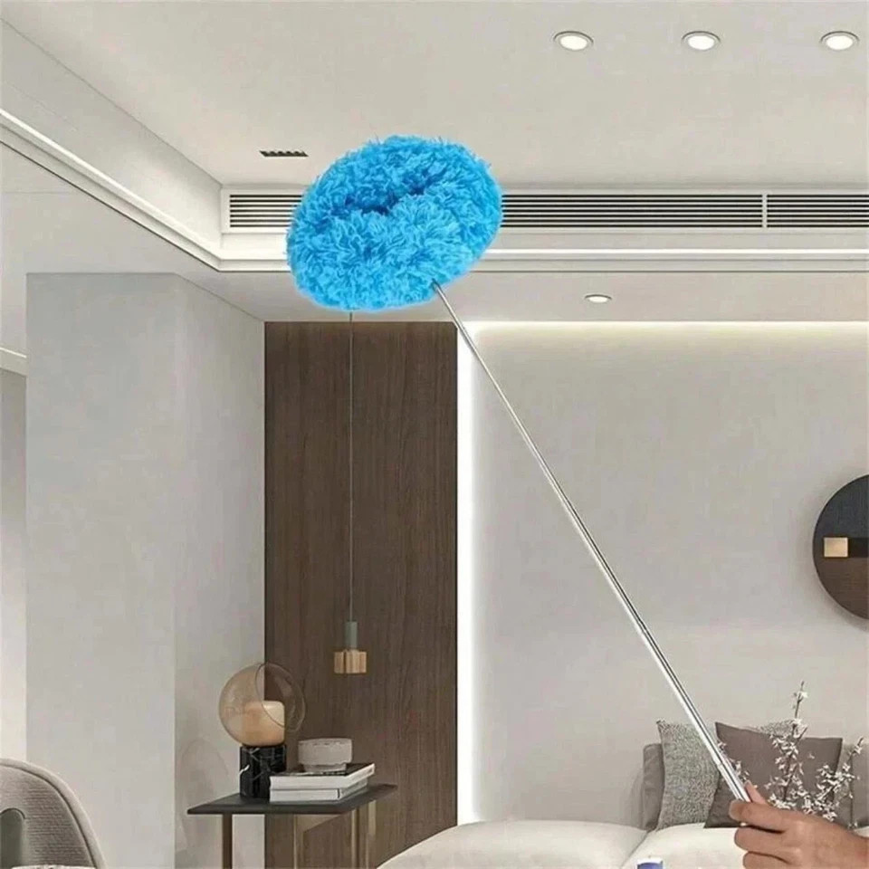 Ceiling Fan Cleaner Duster Reusable Microfiber Long Handle Washable Cleaner
