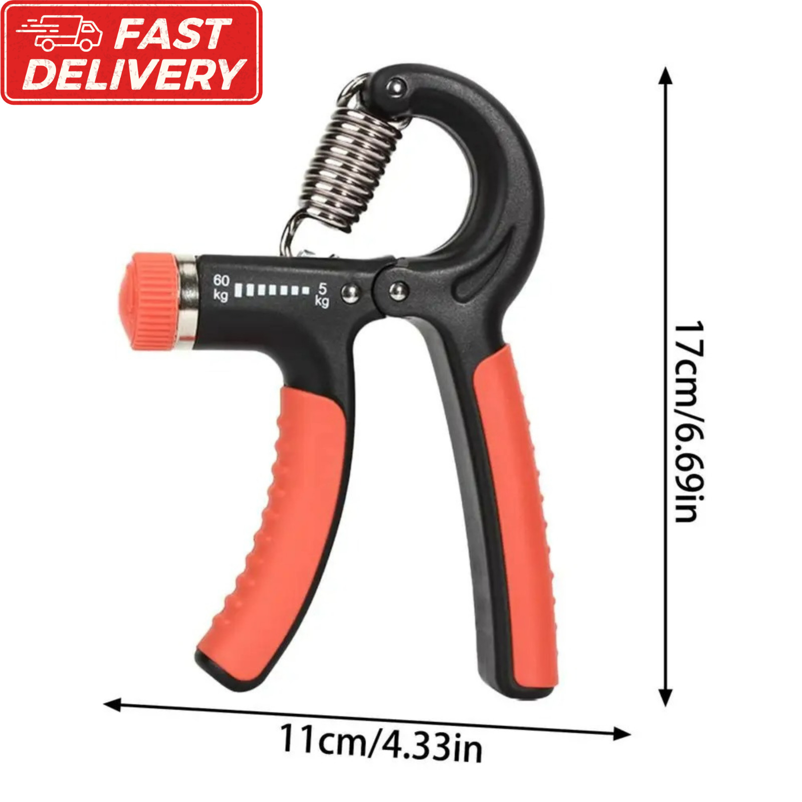 Hand Grip Strength Trainer Adjustable Gripper Exerciser Forearm Power Gym Fitnes