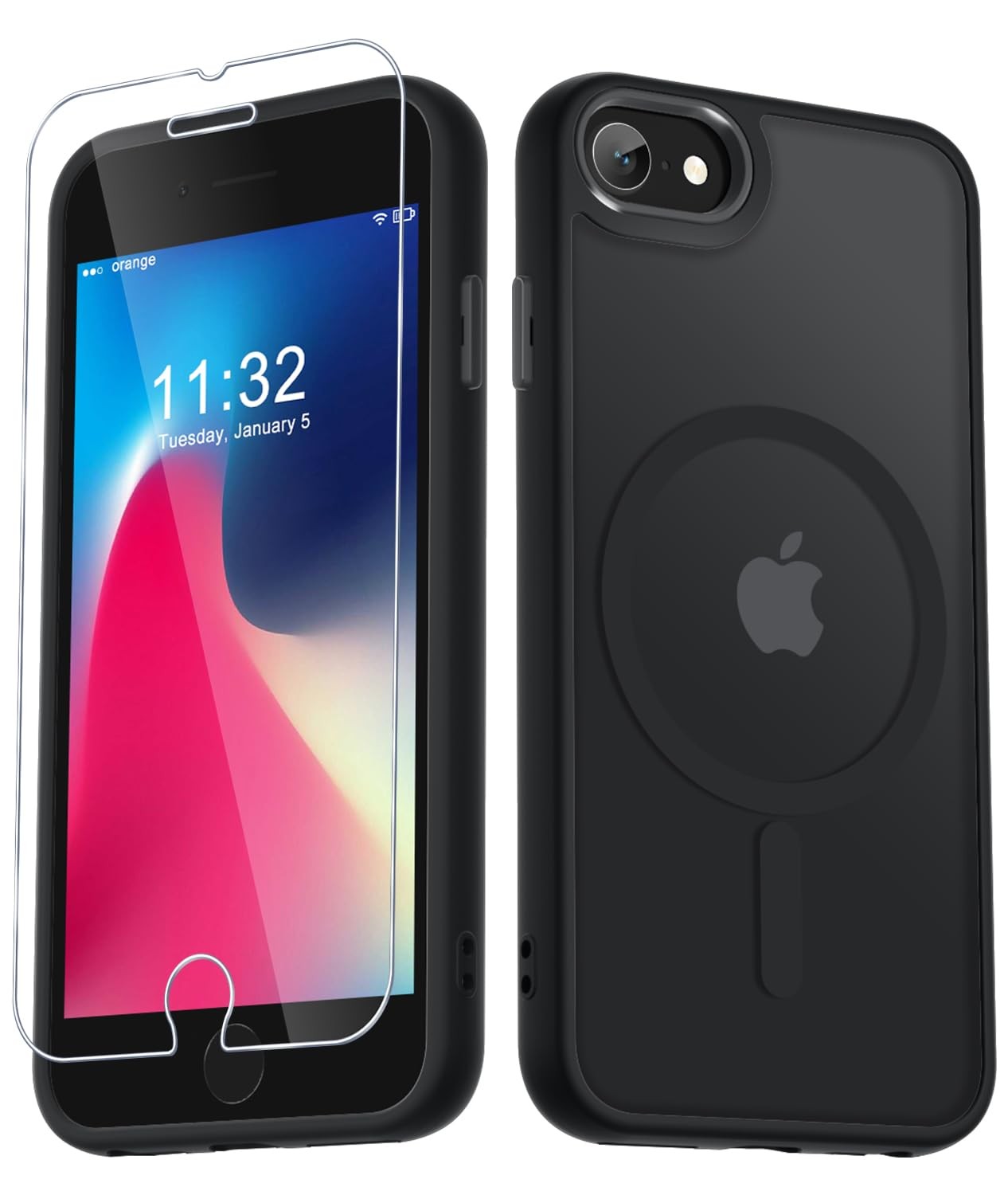 For iPhone SE Case 2022(3rd)/2020(2nd), iPhone 8/7 Case, with 1 Screen Protector