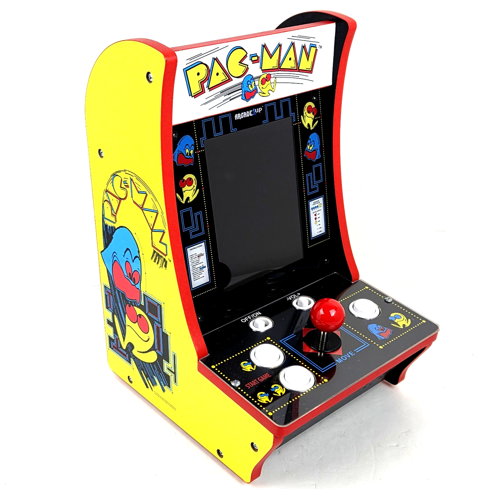 Arcade1Up PAC‑MAN GALAGA Counter‑Cade 2‑Game Tabletop Arcade 8295 TESTED & WORKS
