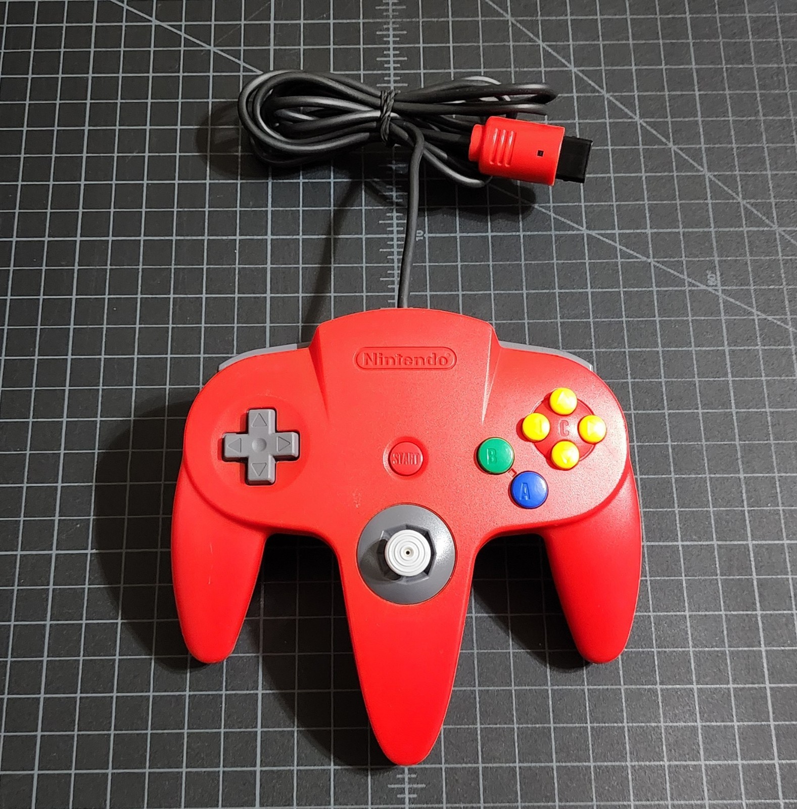 Nintendo 64 N64 Controller Red Tight Snappy Stick Authentic OEM