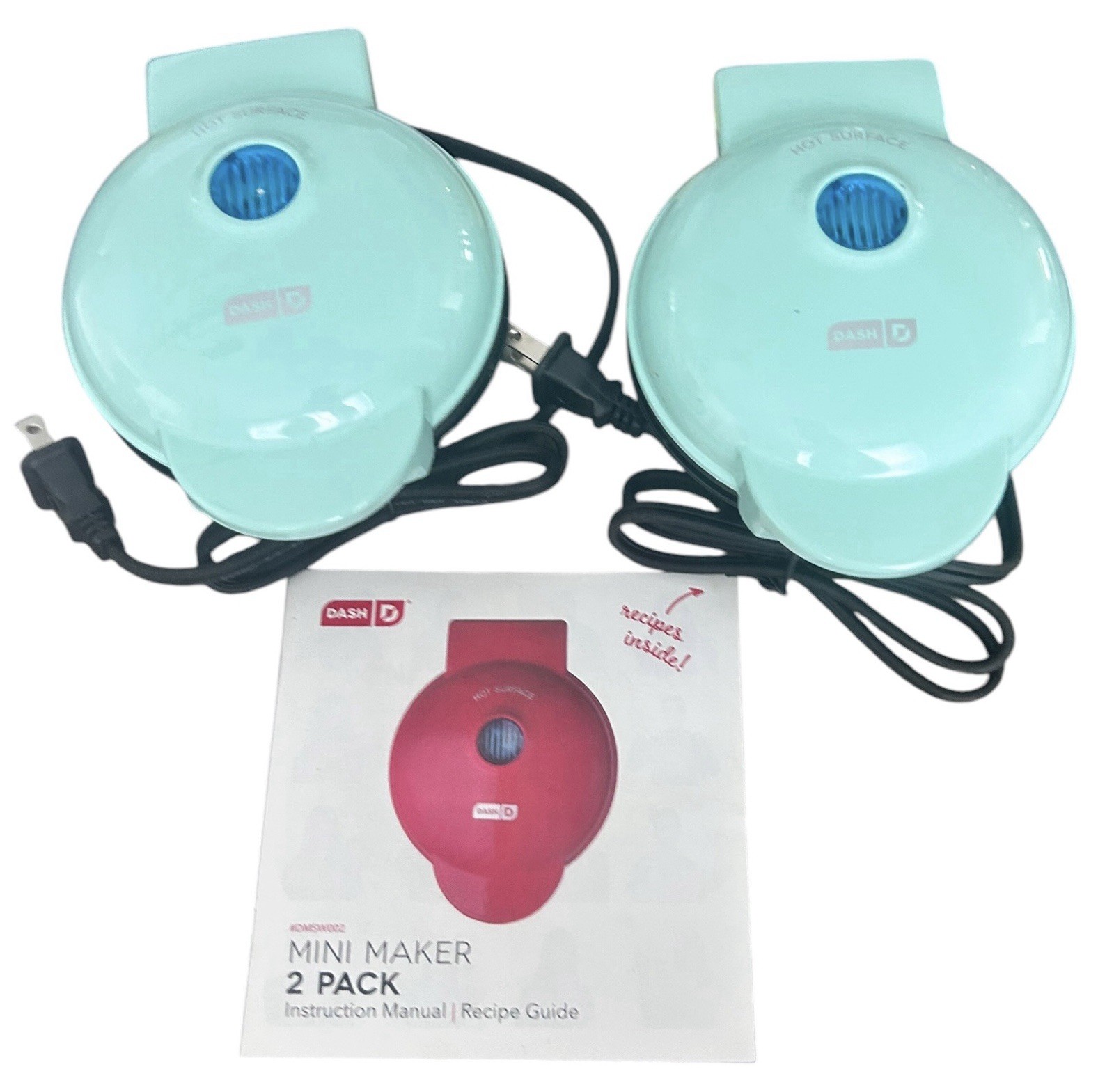 Dash Mini Maker 2-Piece Griddle for Pancakes & Waffle Maker Set of 2