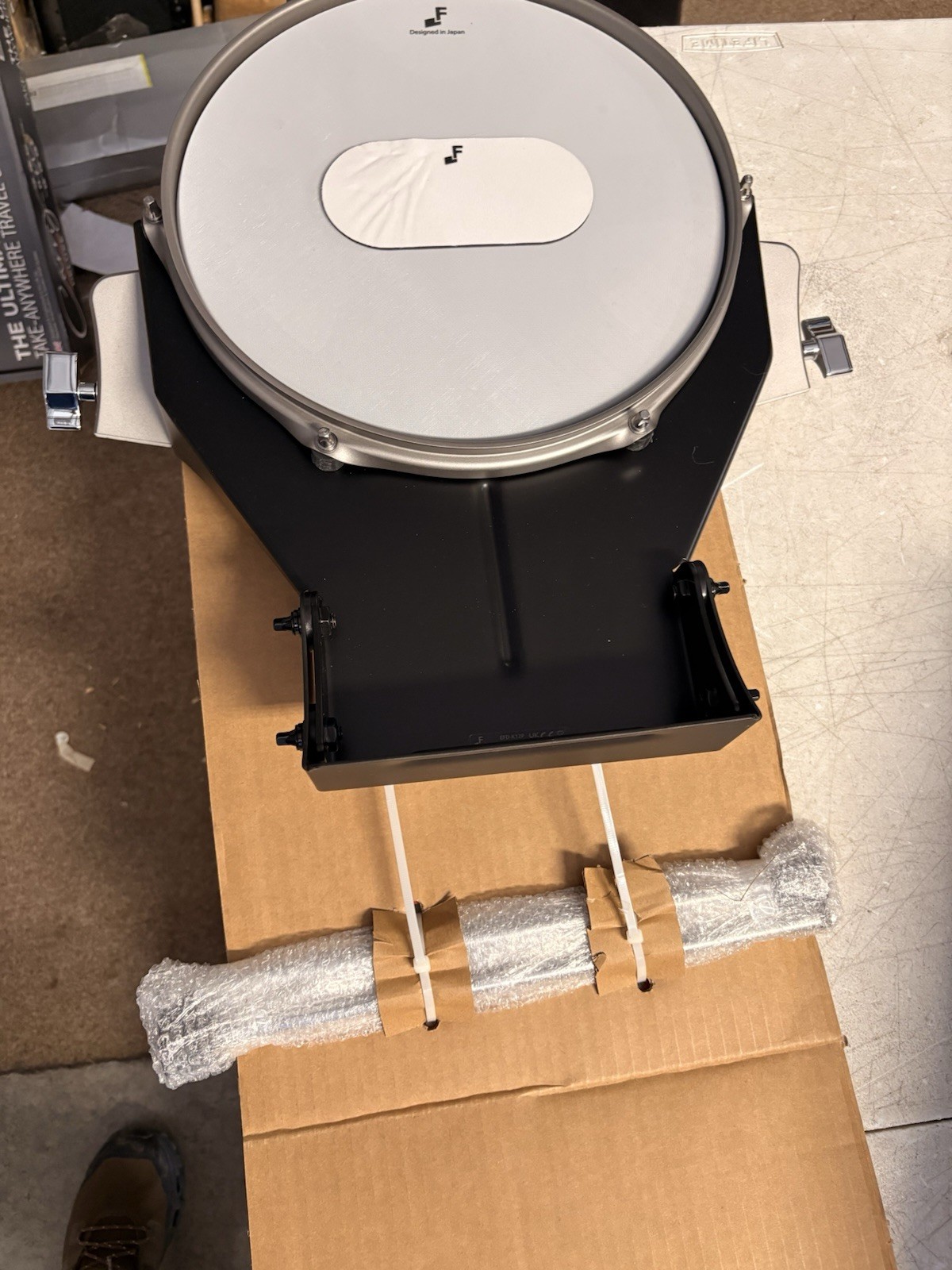 EFNOTE efd k12p electric drum kick trigger white sparkle
