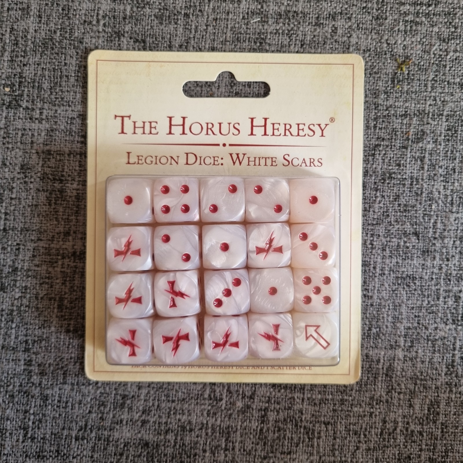 Warhammer The Horus Heresy Legion Dice: White Scars - 20 x D6 - Forge World