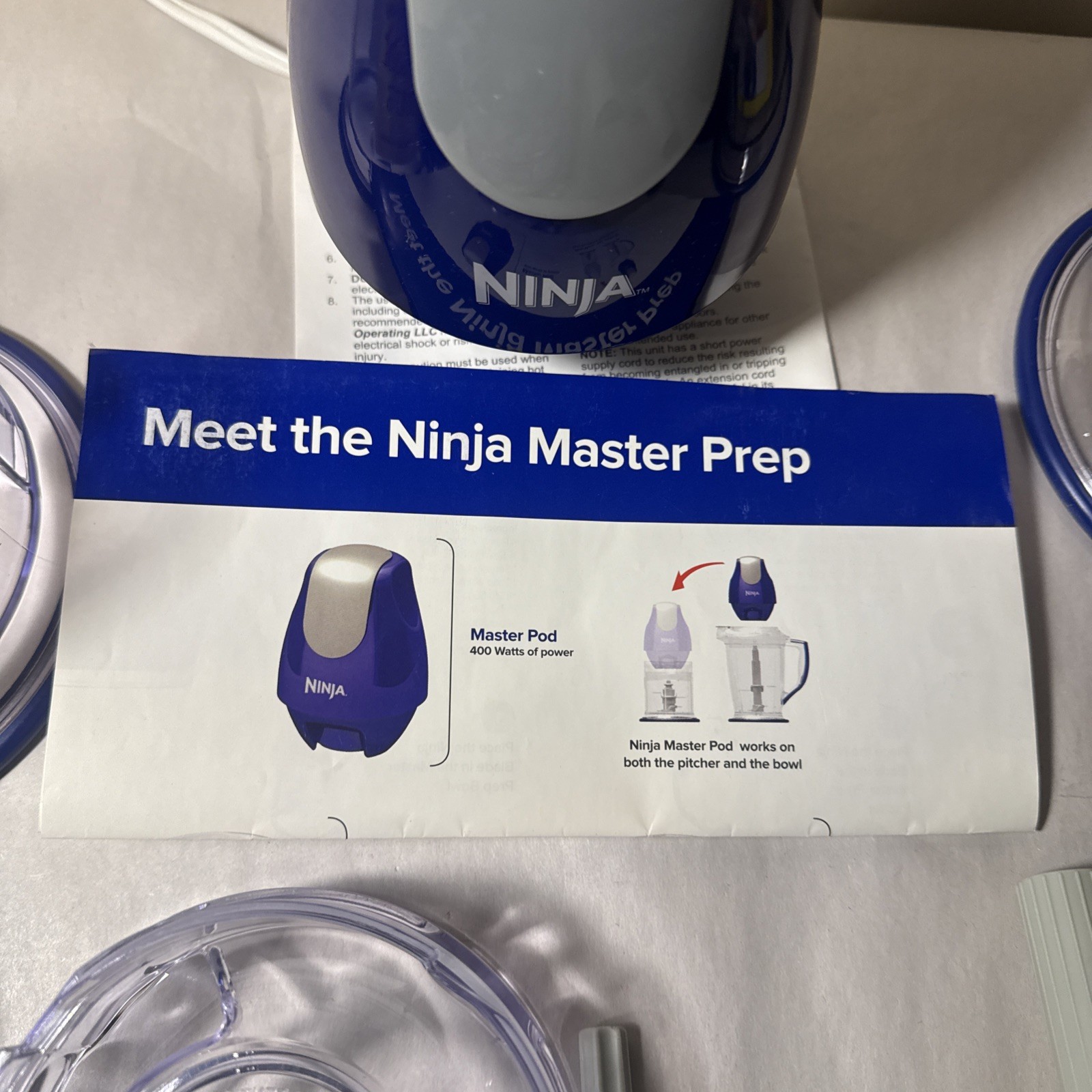 Ninja Master Prep QB900W 30 Blue