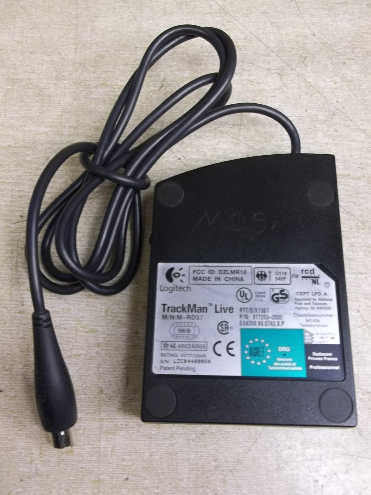 Logitech TrackMan Live 811203-2000 Receiver *FREE SHIPPING*
