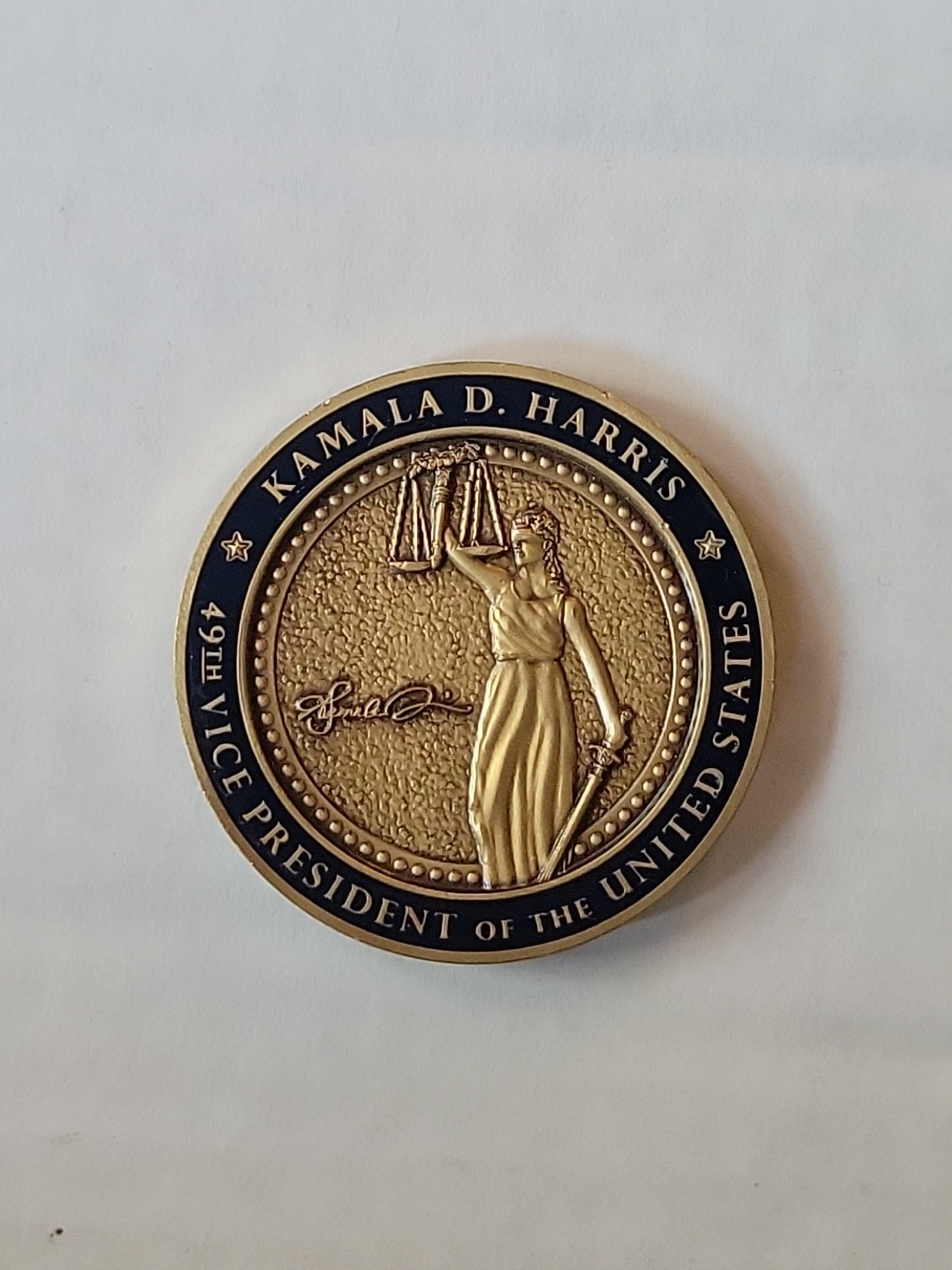 Authentic Kamala Harris Vice President Challenge Coin