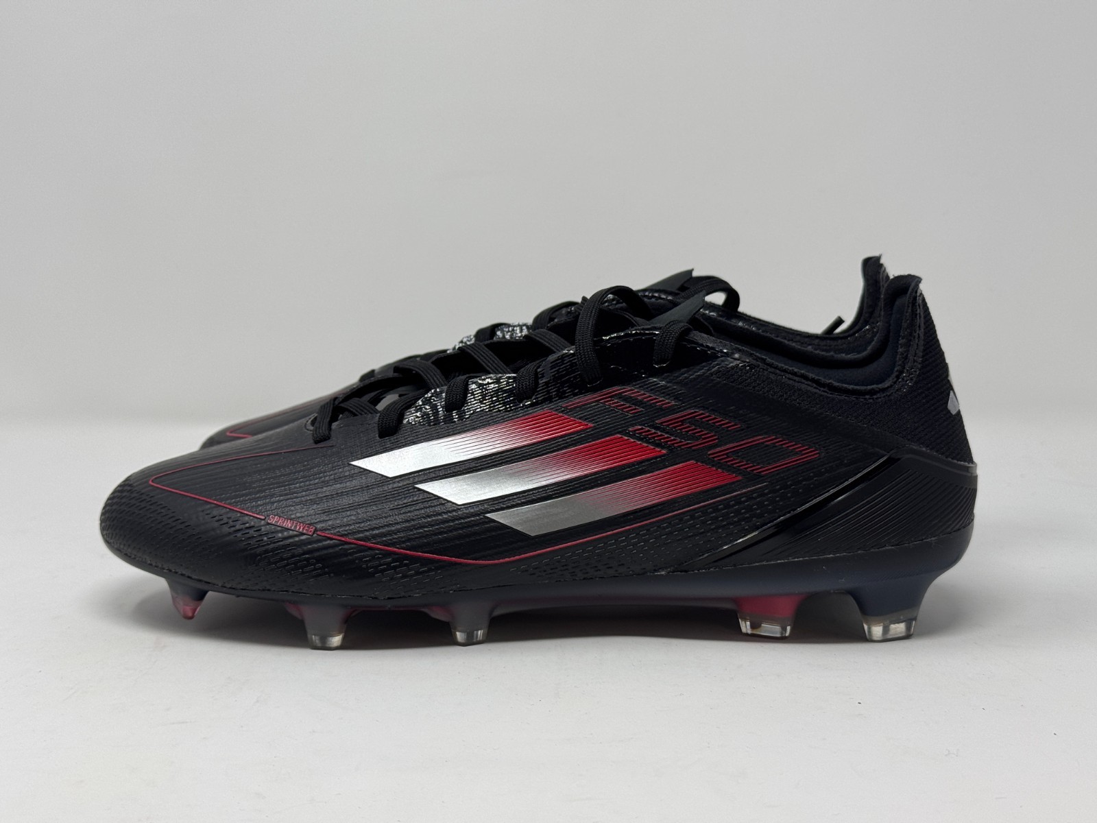 adidas F50 Pro Firm Ground Soccer Cleats Mens Black Sneakers Athletic Shoes IE12
