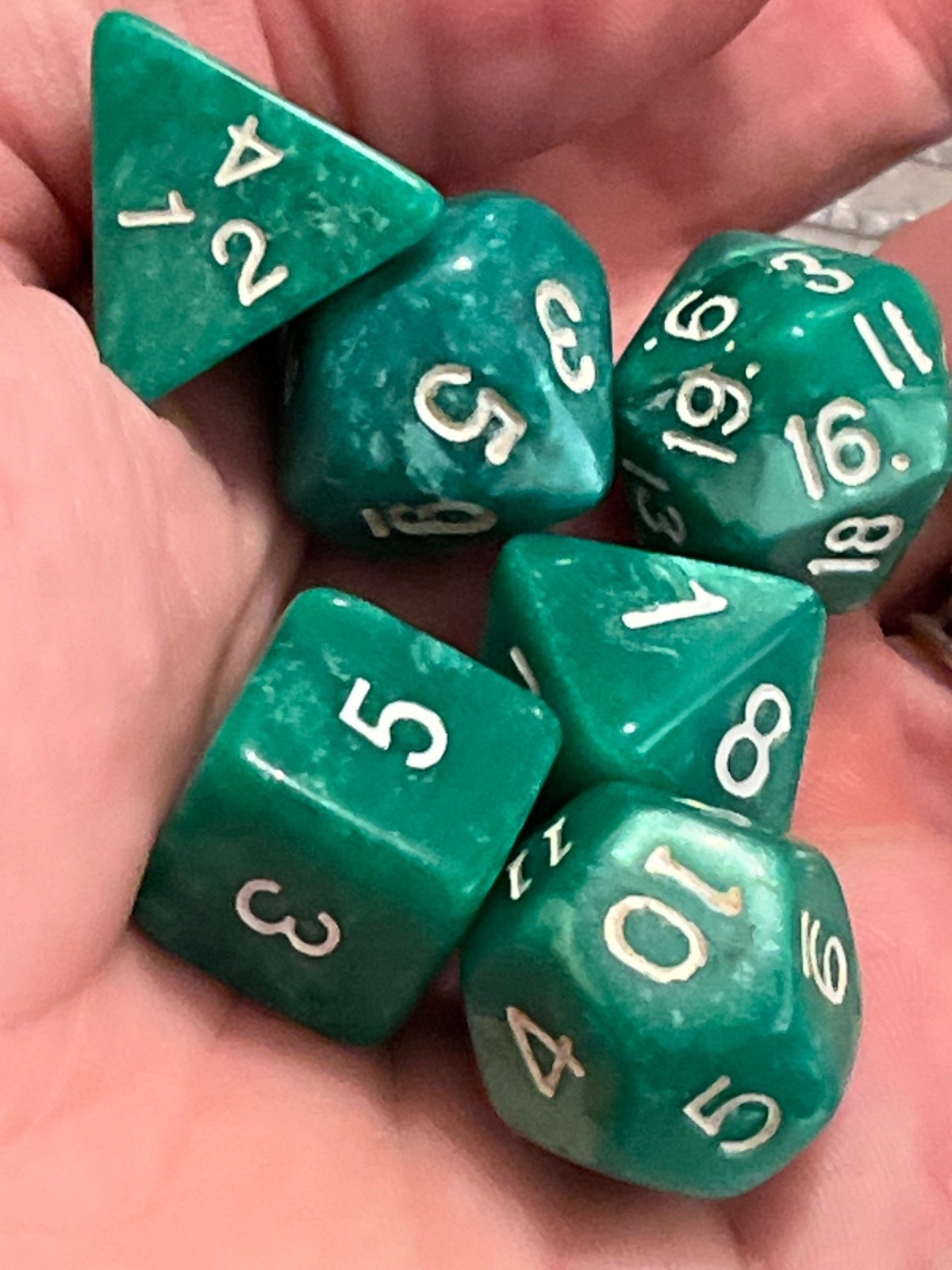 CHX 25205 OOP Chessex Marbelized (Swirl) Blue Dice Rpg D&d Armory Mold 120323@