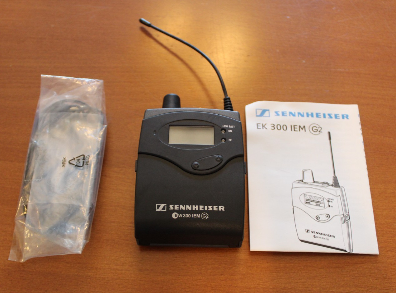 Sennheiser EK300 IEM G2 In Ear Monitor Bodypack Receiver A: 518-554 MHz EW300IEM