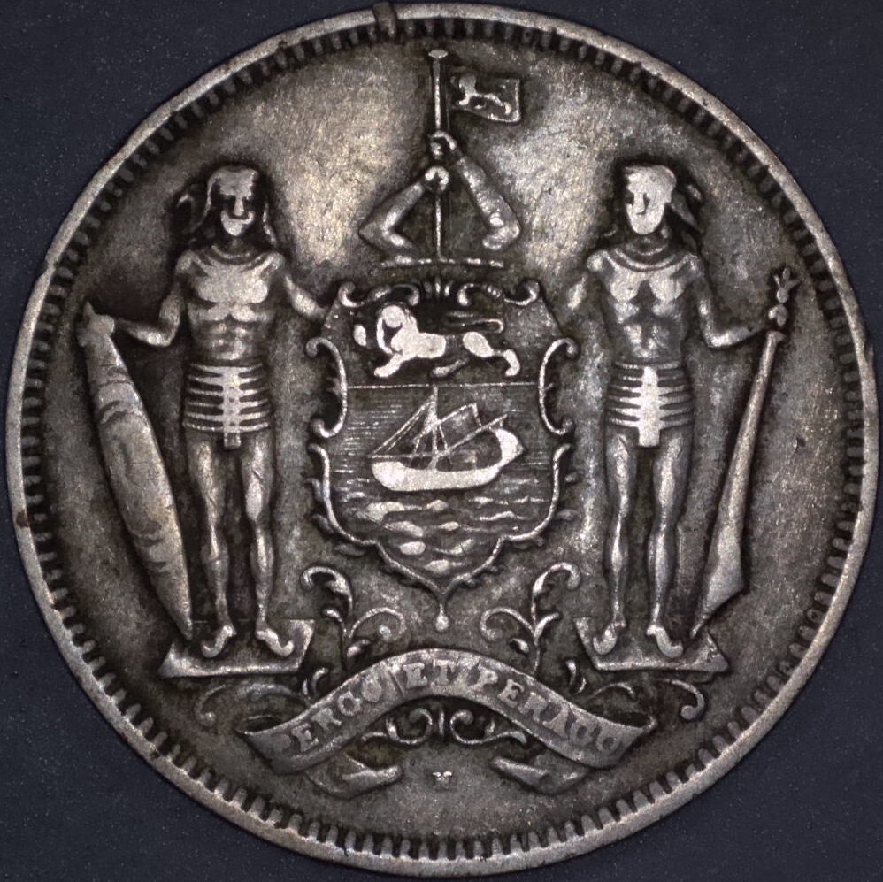 1927 H  British Malaysia › North Borneo 5 Cents; KM# 5