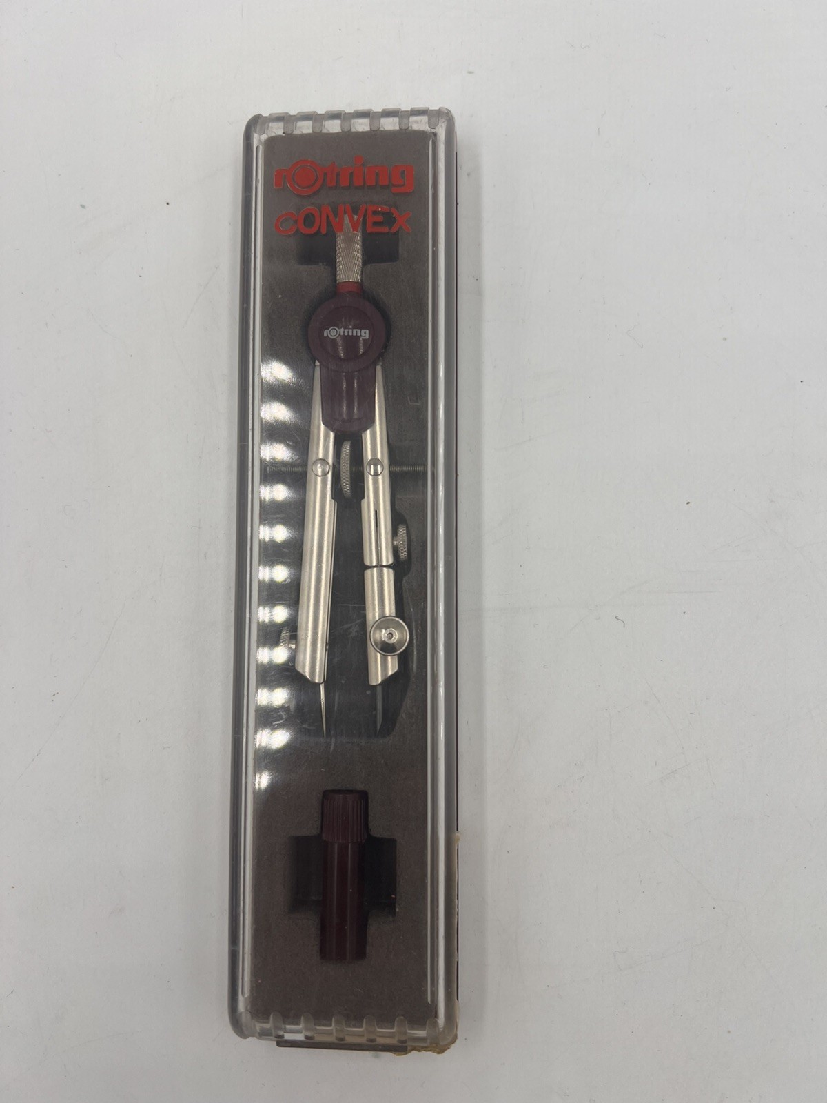 NOS Vintage Rotring Convex Precision Compass Set R5311230 Germany Complete Boxed
