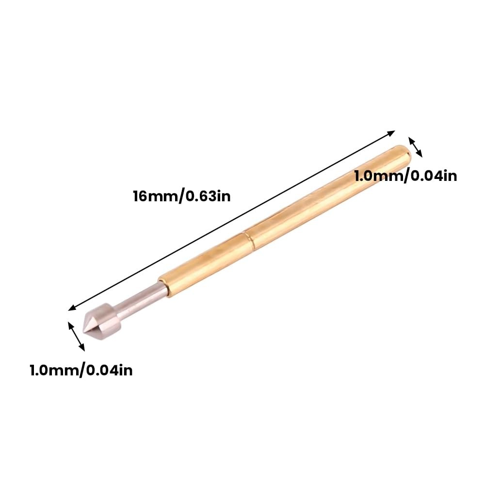100 PCS Spring Test Probe P75E2 High Accuracy Round Pogo Pin PCB Contact