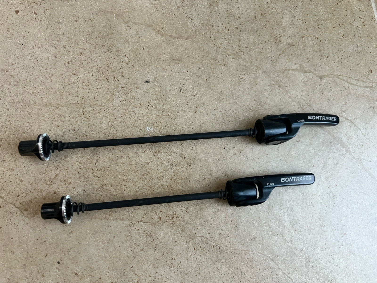 Bontrager Road Bike Wheel Skewer Set Quick Release Black
