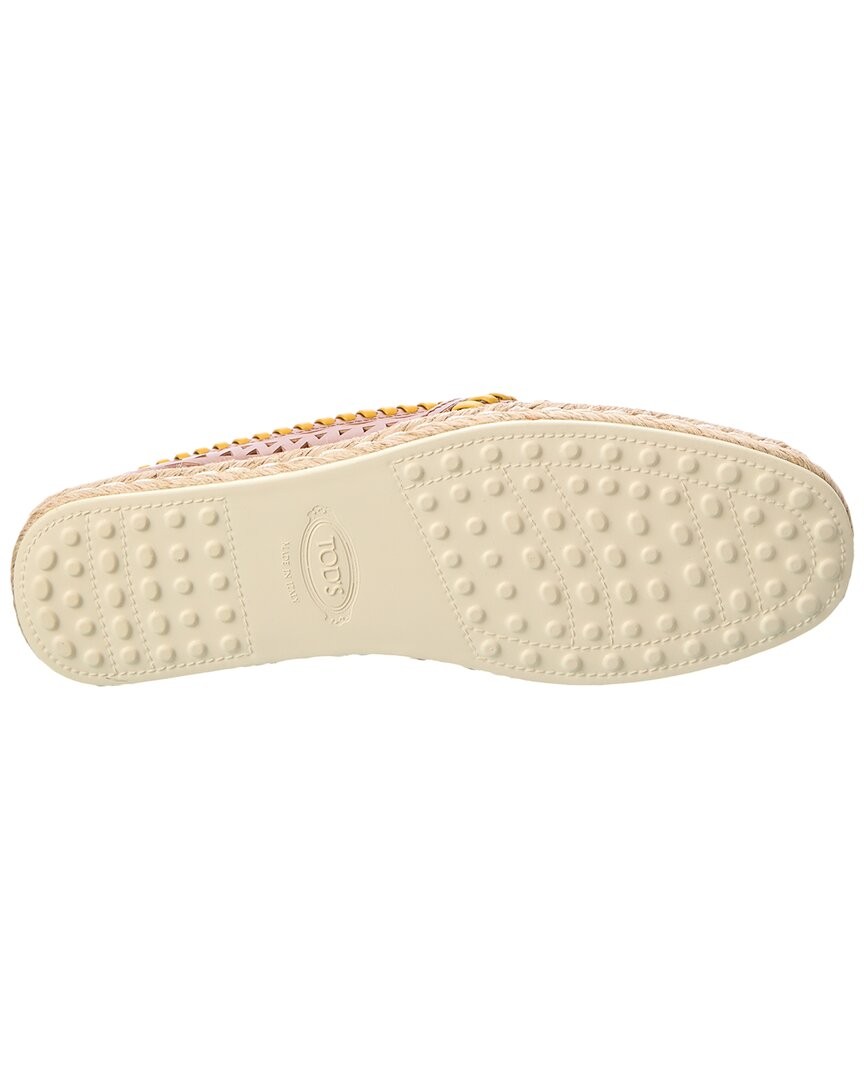 Tods Leather Espadrille Women's Brown 35