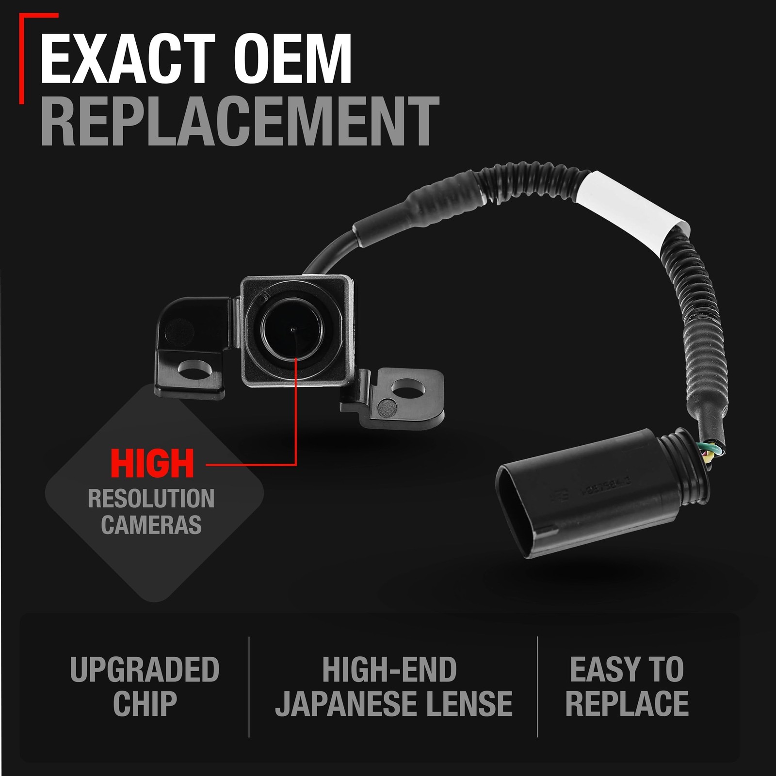 Rear View Backup Camera - Compatible with 2009-2013 Kia Sorento - Reverse Par...