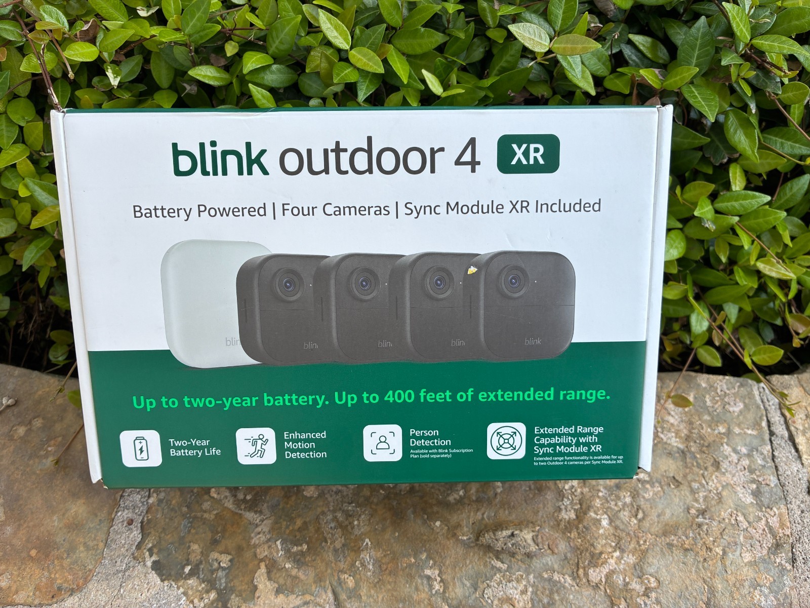 Blink Outdoor 4 XR , 4 Camera System w/Sync Module Included - New Sealed