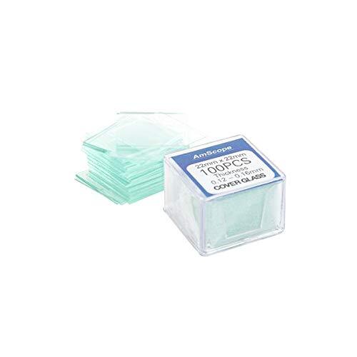 50 Blank Glass Microscope Slides & 100 Cover Slips for Experiments and Analysis