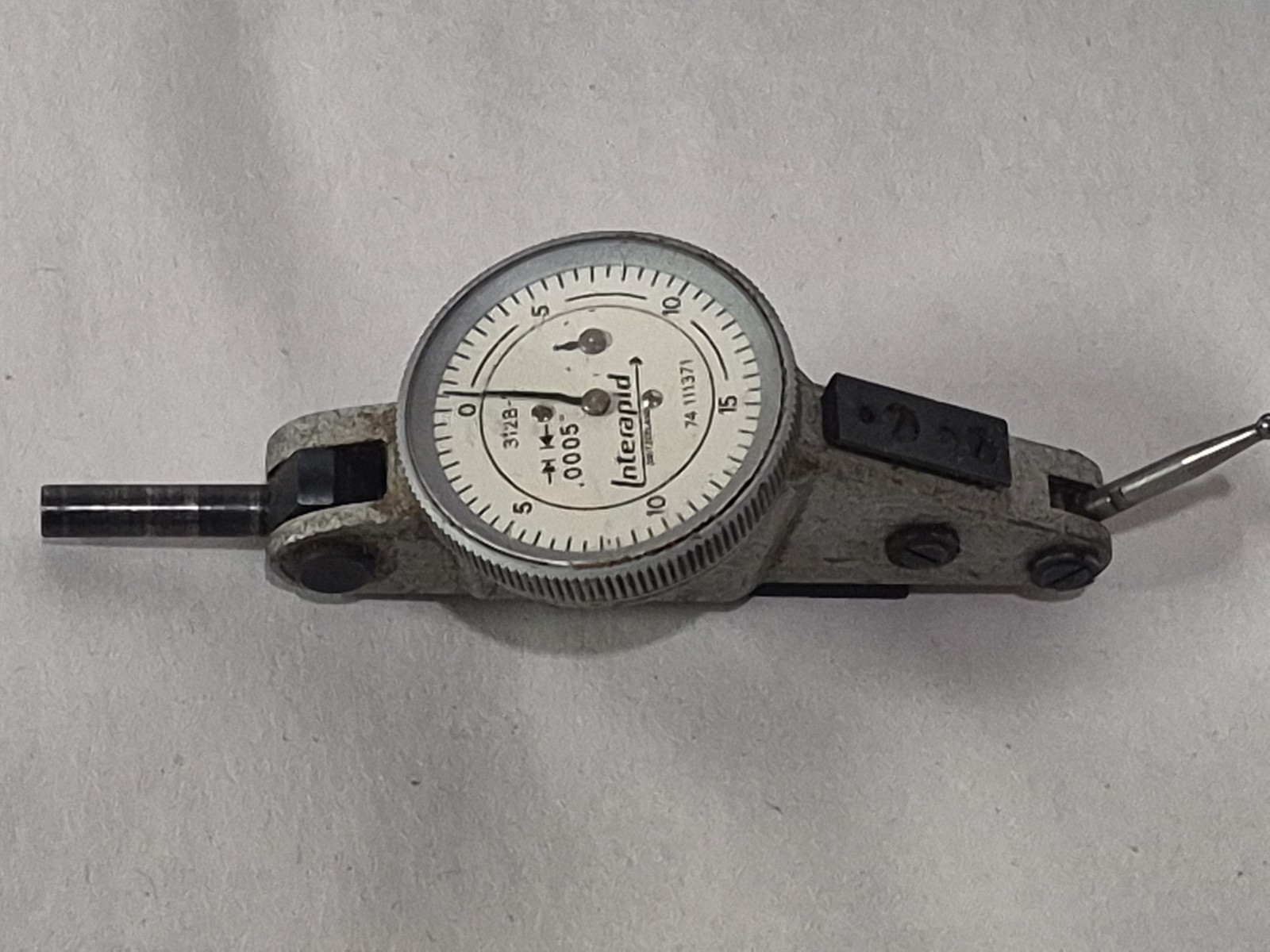 INTERAPID SWISS PRECISION .0005" DIAL TEST INDICATOR 312B-2 Machinist Tools