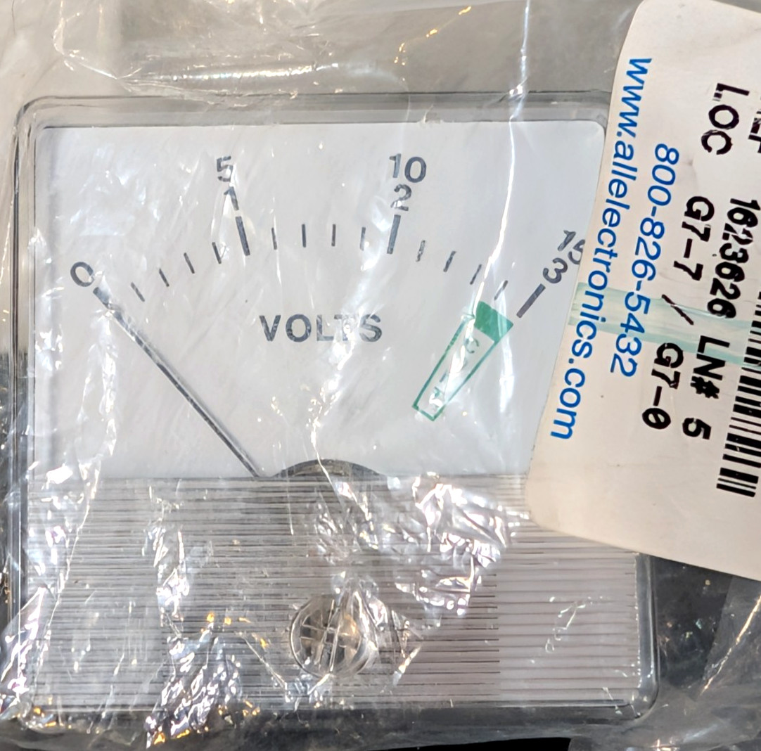 New Vintage All Electronics Cat No PM-376 Full Scale Panel Meter ~ Free Shipping