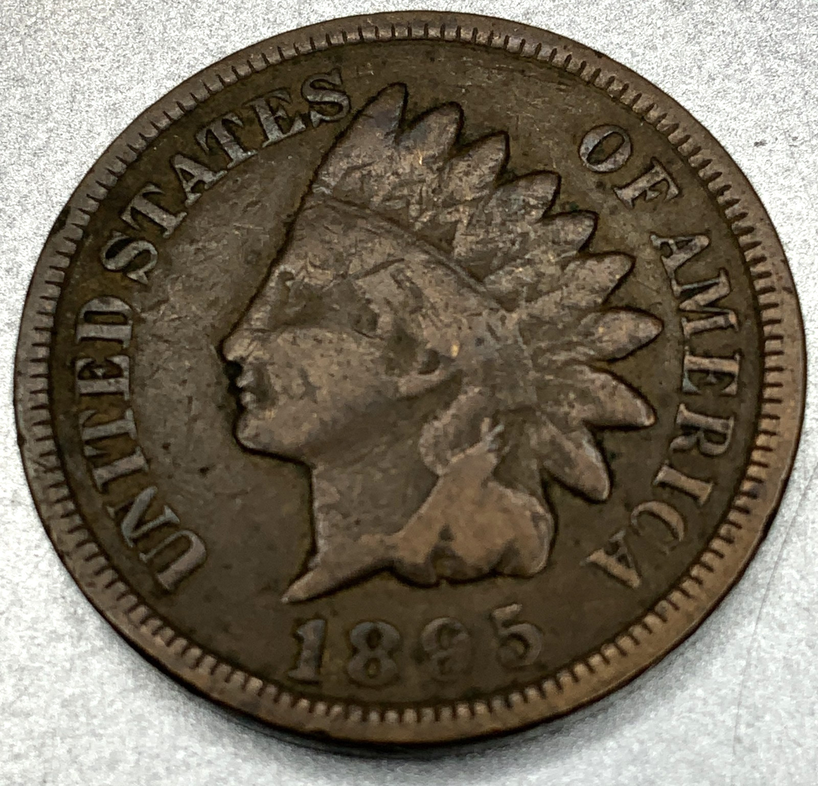 1895 Indian Head Cent VG Very Good Condition Penny 1c Cent - SV249