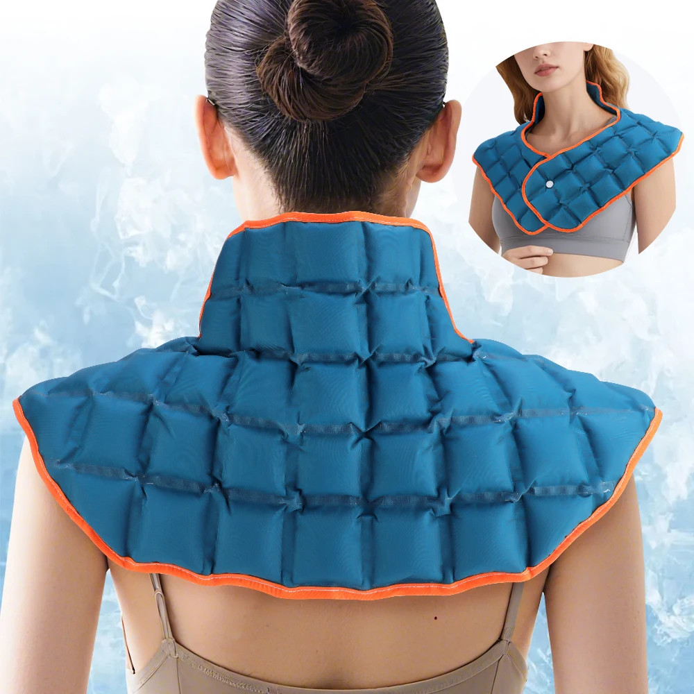 Ice Pack for Neck Shoulder Pain Reusable Cold/hot Therapy Wrap for Swelling