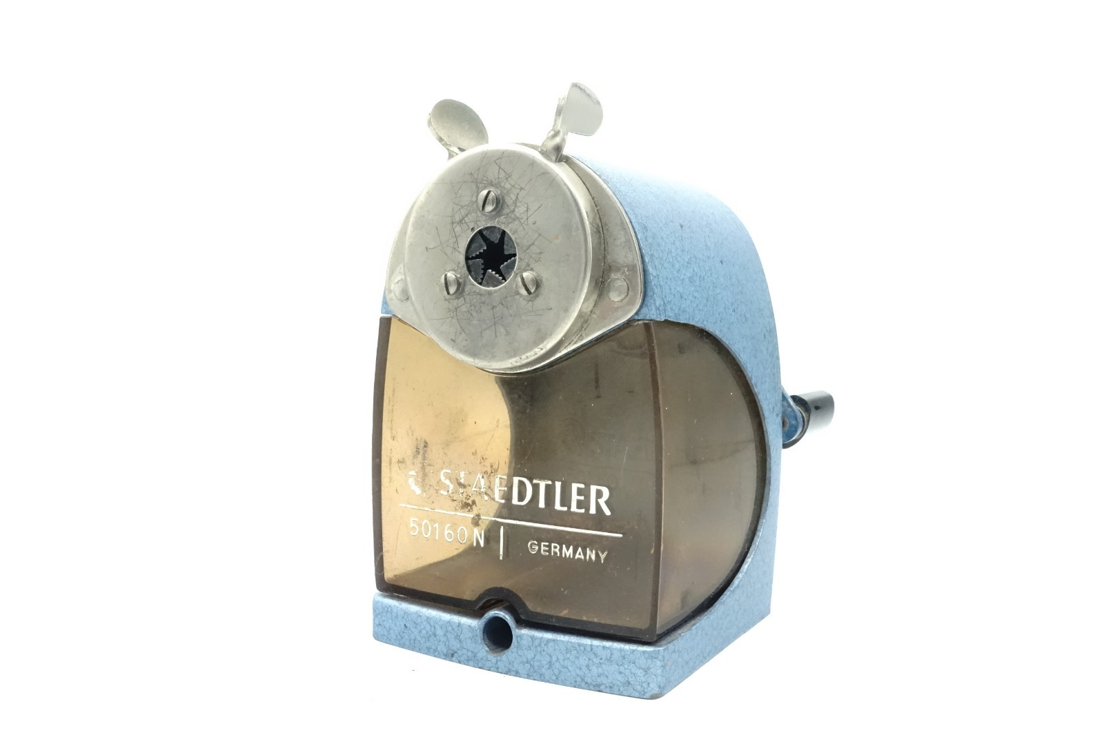 Vintage Staedtler 50160N Hand Crank Pencil Sharpener 50's Made in Germany