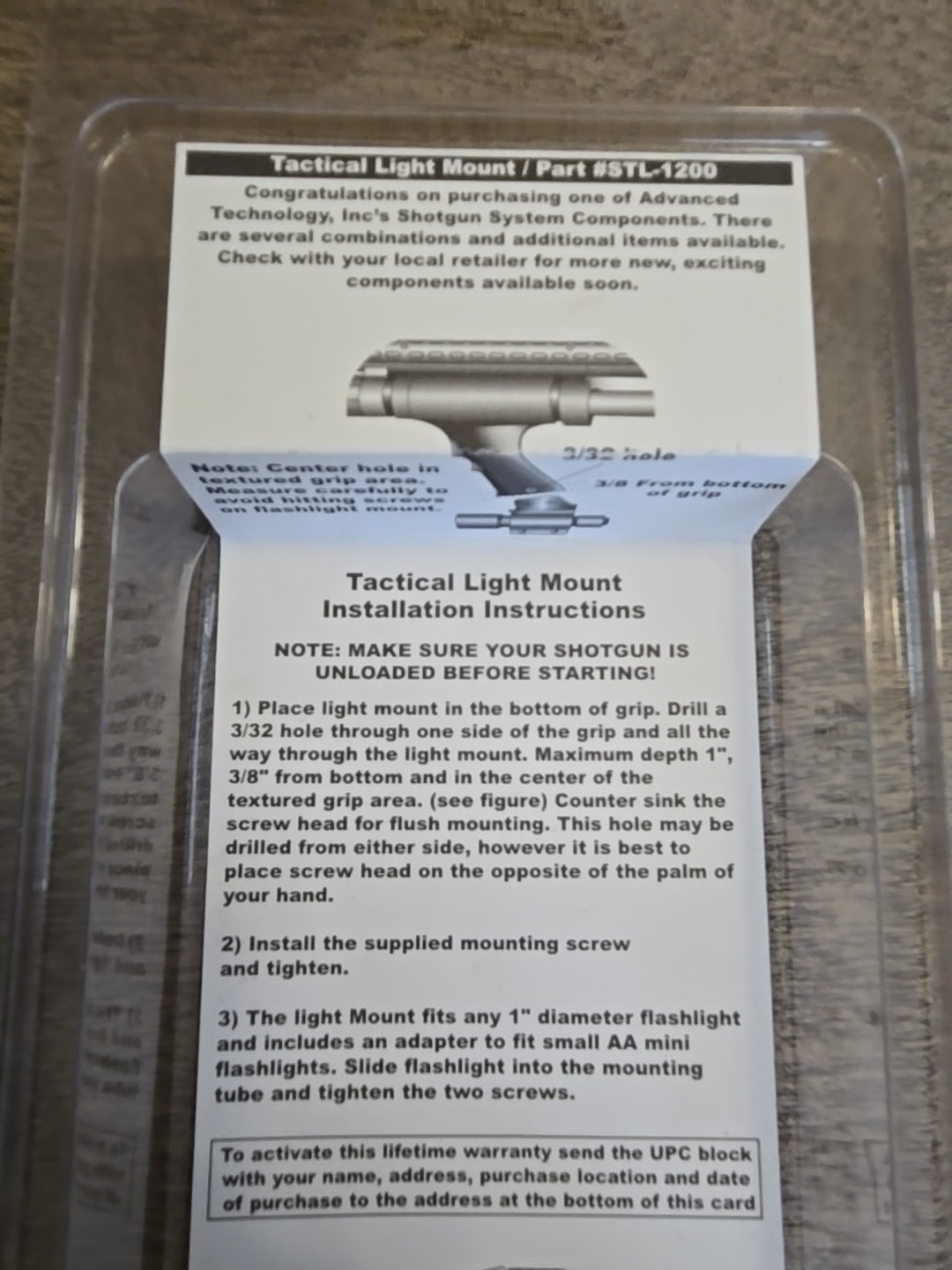 Universal Tactical Shotgun Light Mount See All Pics Closely And Description