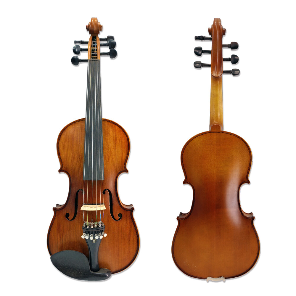 4/4 6 String Violin Maple Spruce Hand Made Violin with Violin Case&Bow Ebony