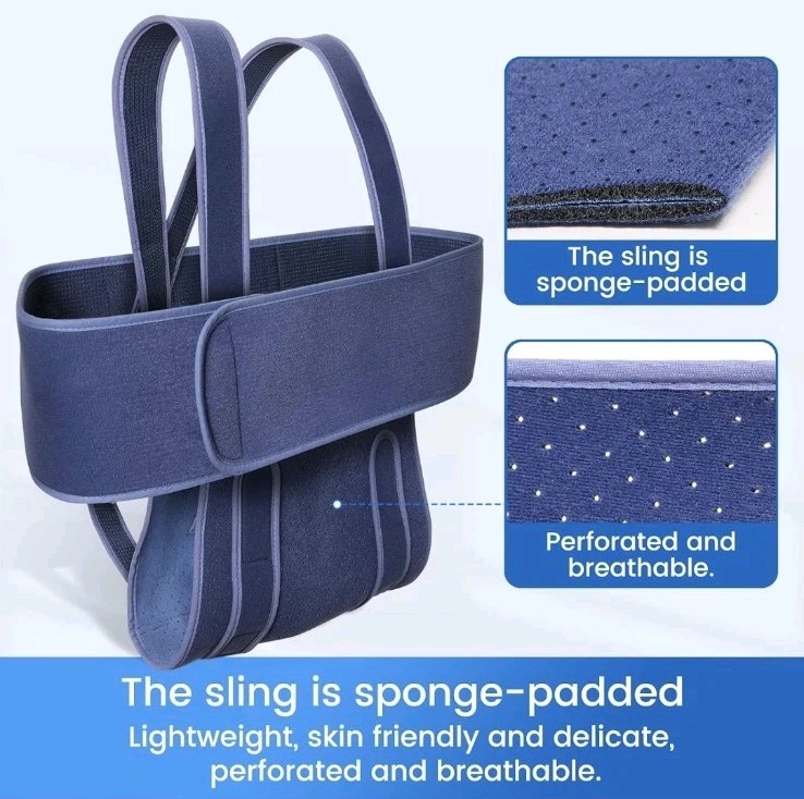 🦾 ⭐ Velpeau Arm Sling Shoulder Immobilizer Sleep Support L Blue Adjustable