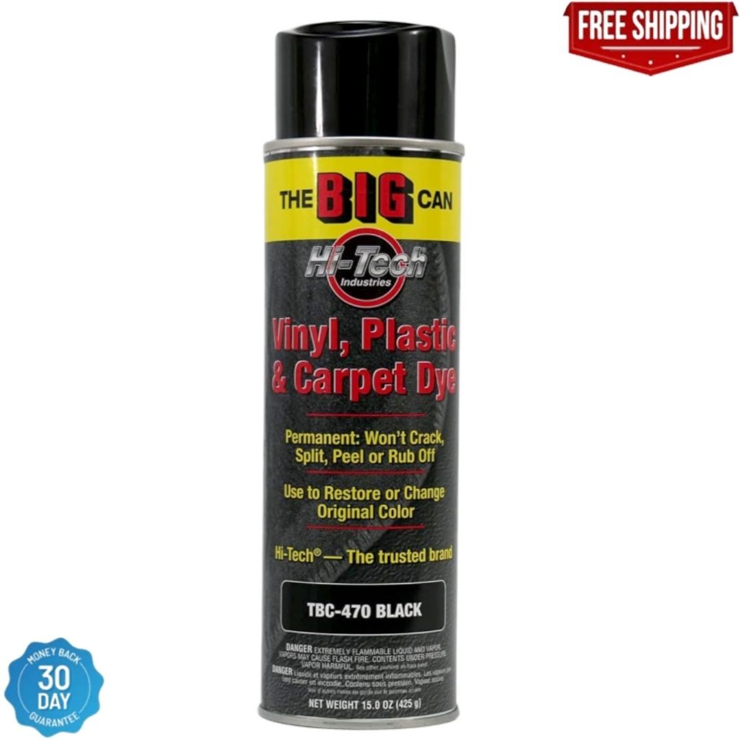 15 Ounce Black Permanent Carpet and Upholstery Paint for Color Restoration