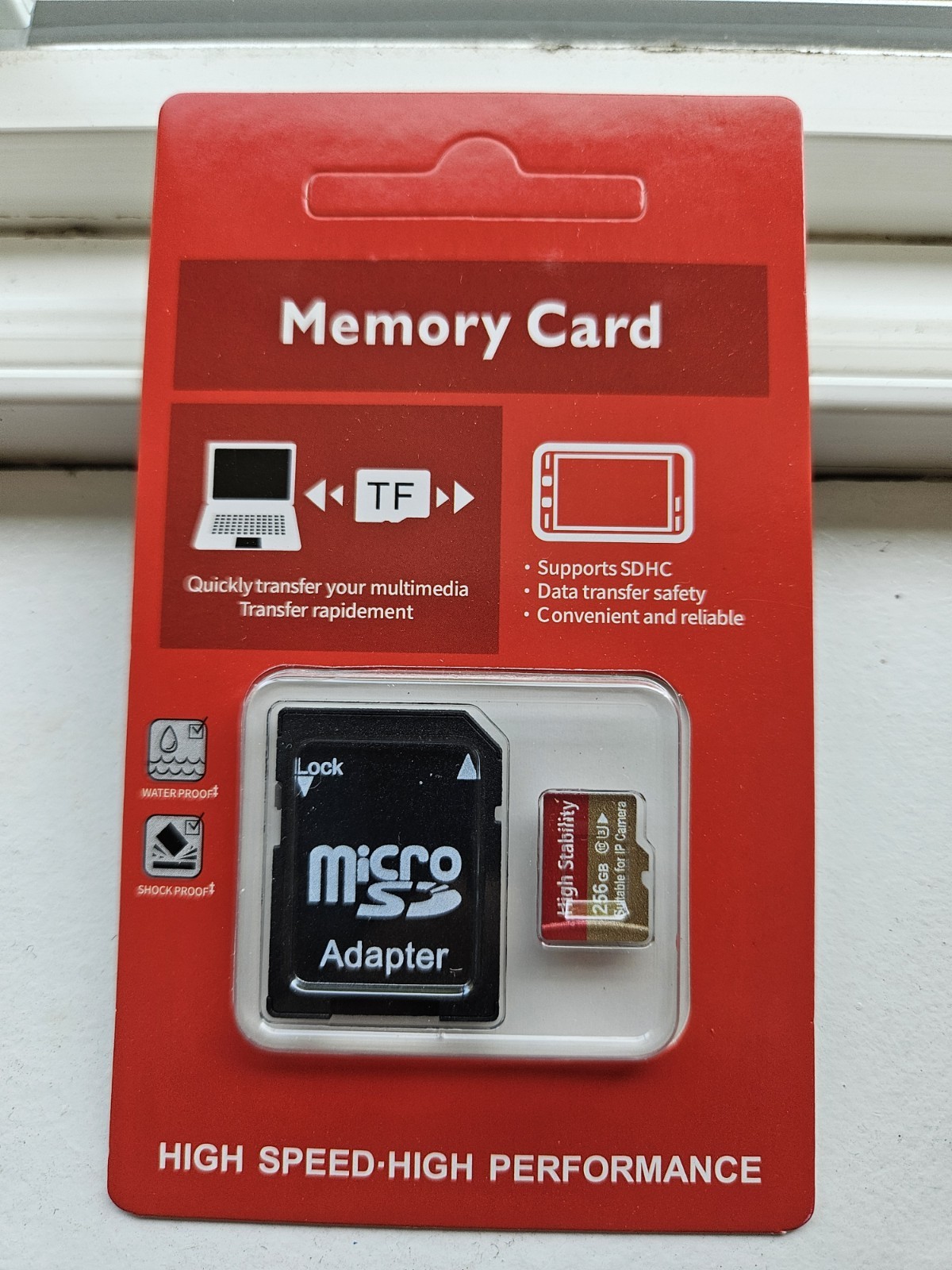 High stability 250 GB and micro SD