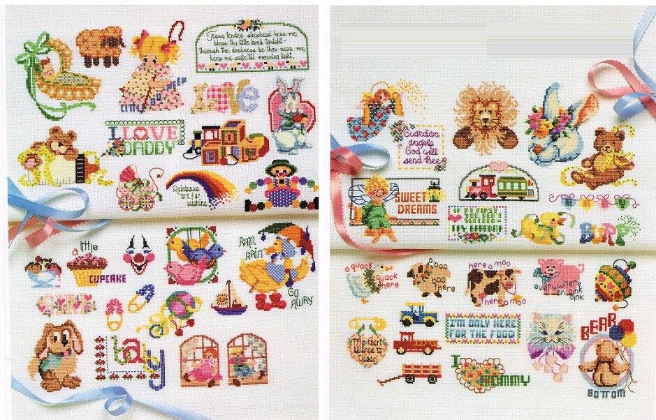 50 BABY MOTIFS  CROSS STITCH PATTERNS ONLY -  Y1