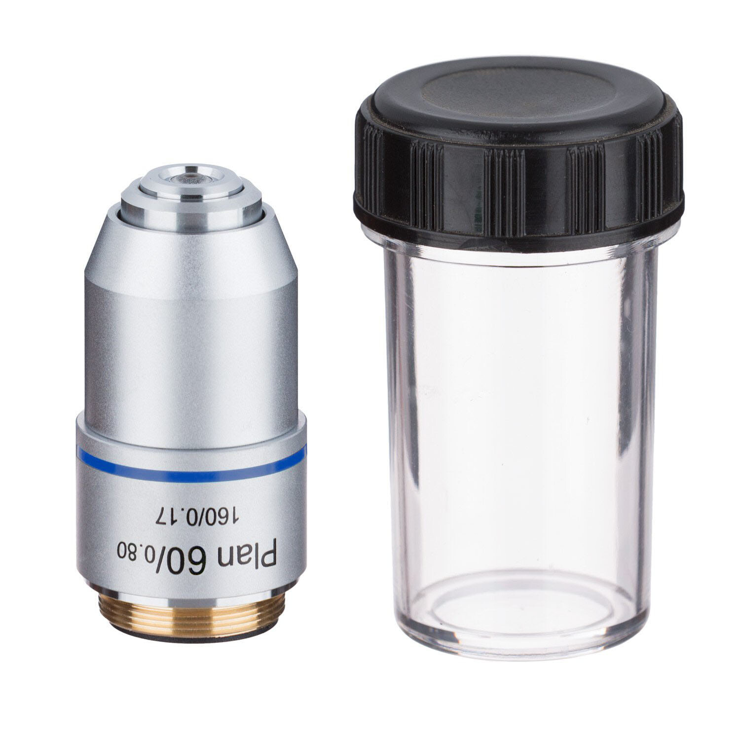 Universal RMS Thread PLAN Objective Lens 160/0.17 for Biological Microscope 1PC