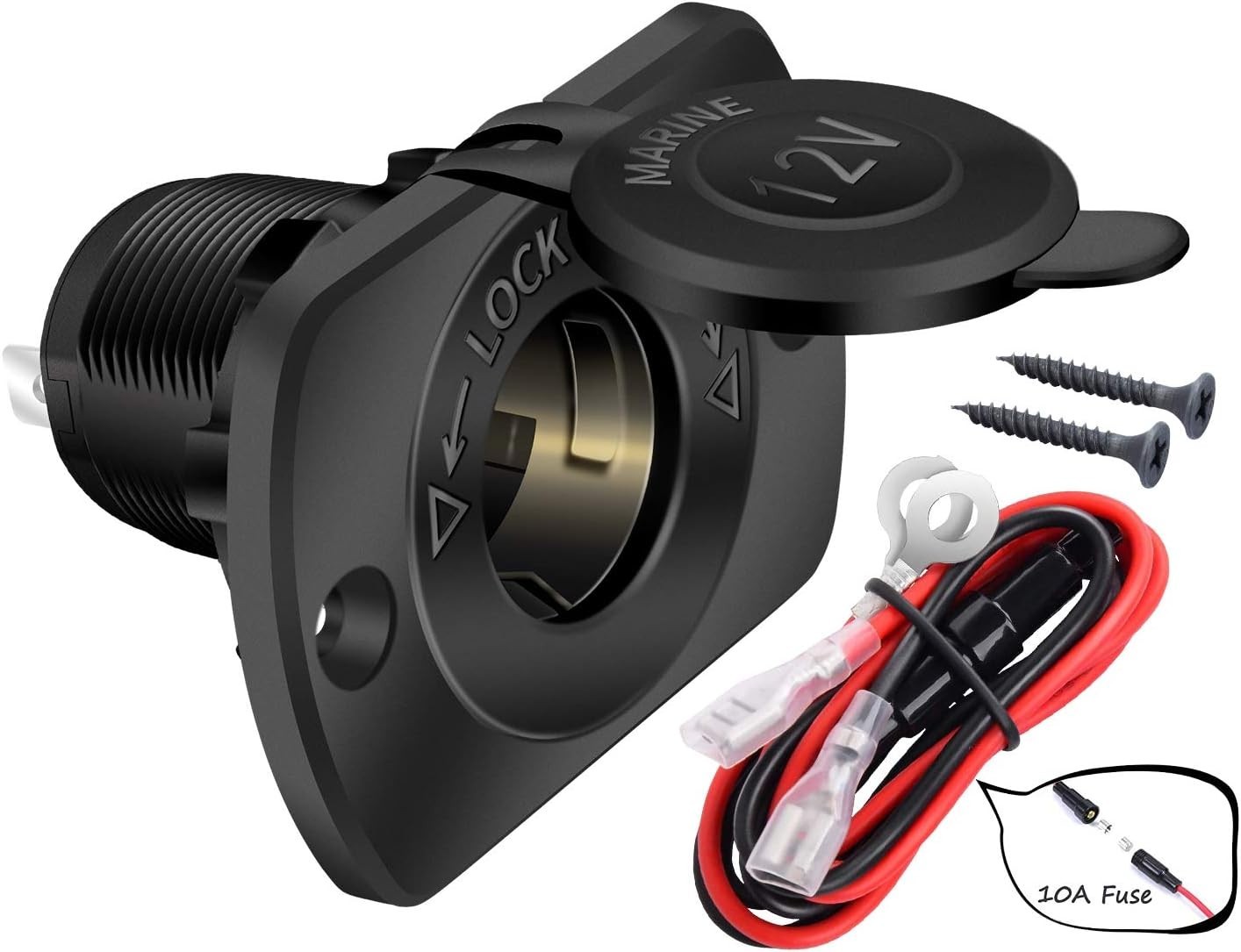 Conector hembra de repuesto para encendedor de cigarrillos de 12 V CC