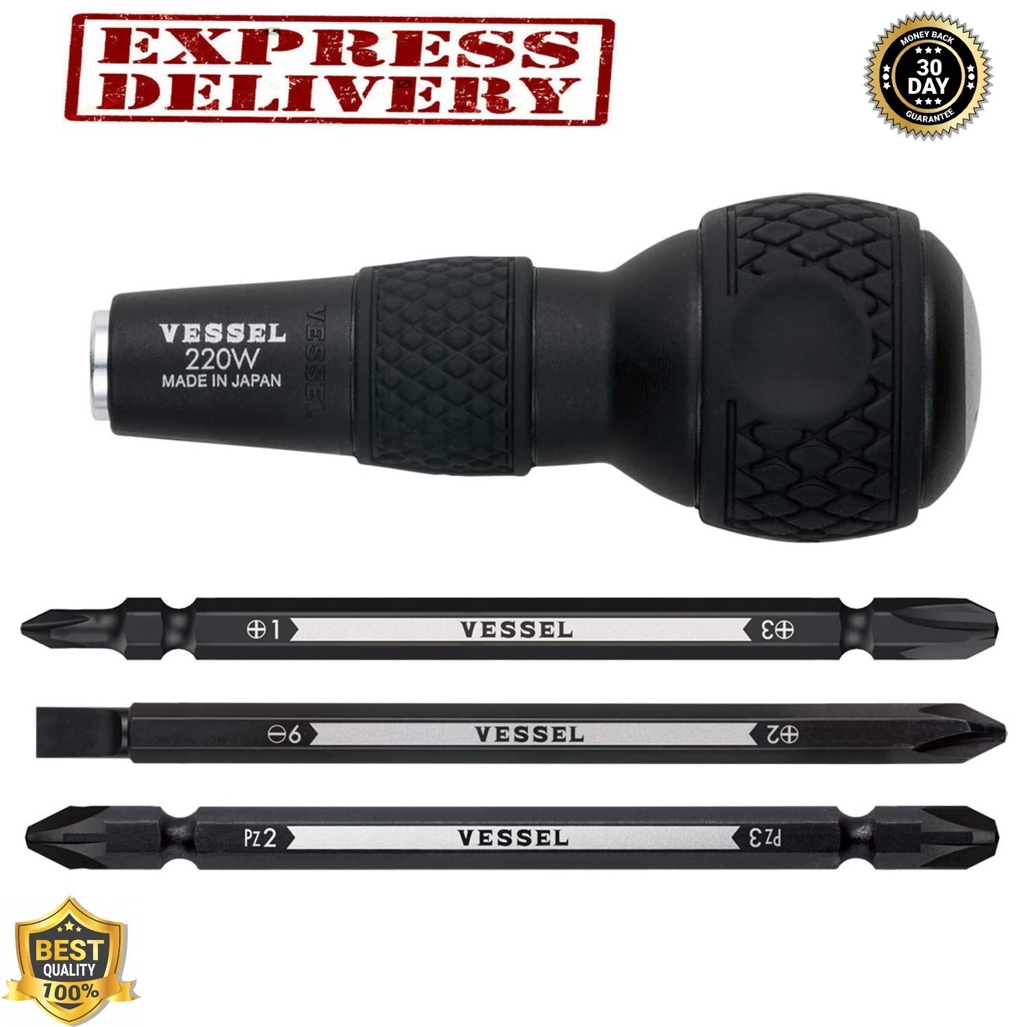 Ball Grip Screwdriver Set Interchangeable Metric Motorcycle Drivers JIS Standard